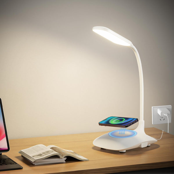 LED Desk Lamp Wireless Charging Desk Lamp with Touch Control Dimmable Office