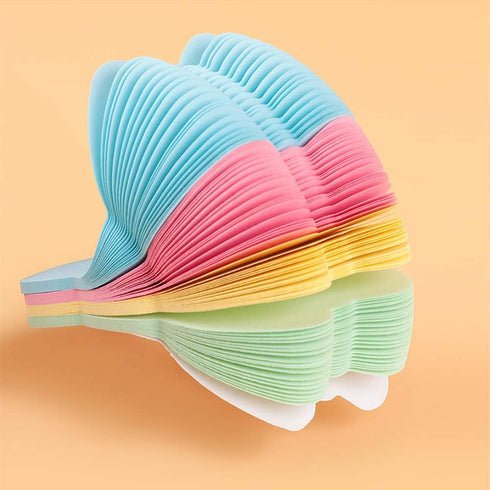 Sticky Notes Self-Sticky Notes, 100 Sheets/Pad, 10 Pads/Pack in Box, Flower Shape for School, Business, Family
