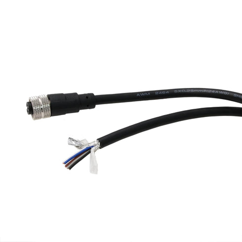 M12 A-Coded 5 Pin Female Actuator Sensor Electrical Cable, 3m for Industrial Control Automation, Network, CANopen