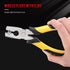 300 Pieces Wire Cage Clips with 1 Piece Wire Cage Buckle Snap Plier for Chicken Pet Dog Cat Cage (Silver, Black, Yellow)