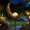 TAKE ME Moon Solar Lights for Women Garden Outdoor Decor Waterproof Metal