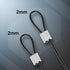 Zelphvt 10 2mm 12 Inch Pcs Stainless Steel Cable with Loops, Vinyl Wire Rope Security Chain Lock Bicycle Security Cable
