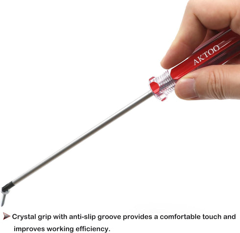 T15 T20 T25 T27 T30 Torx Screwdriver Set, 6inch Magnetic Driver Star Bit for Computer Repairing