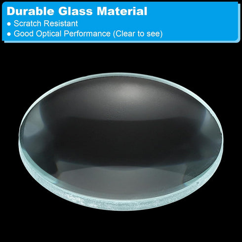 PATIKIL 2" (50mm) Focal Length Double Convex Lens, 3 Pcs 30mm Diameter for Physics Experiment, Clear