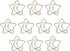Golden Paper Clips, 10Pcs Funny Bookmark Marking Clips with Storage Case, Plastic Coated Electroplating Star Moon for