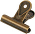Zittop 4 Pack Metal Binder Clips, Bronze Invoice Bill Clip Utility Paper Clips for Office Home Use