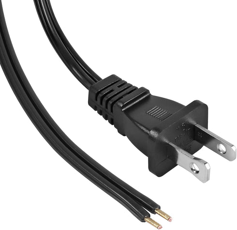 VSEER 3A/120V, (6FT) Lamp Power Cord with On/Off Switch UL Certified Lamp Wire with Molded Plug, Stripped Ends Ready