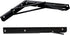 Toirxarn 8" Heavy Duty Black Folding Shelf Brackets, Steel Collapsible Bracket for Wall Mounted Desk, Pack of 2