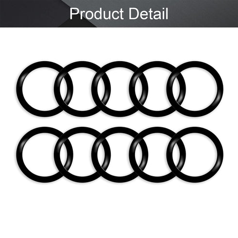 10pcs Nitrile Rubber O-Rings, 3.1mm Wire Dia, 29.8mm Inner Dia, 36mm OD, Black Washers for Oil or Air Sealing