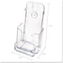 Deflecto Docuholder, Clear Rigid Countertop Leaflet Holder with Business Card Holder