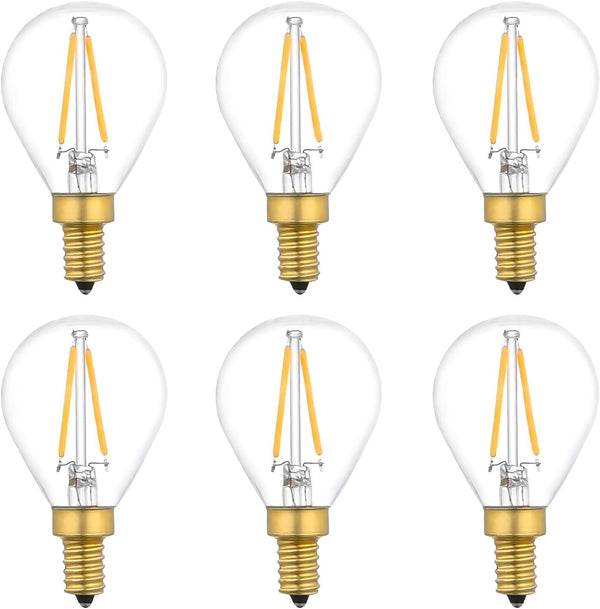 G16.5 Type G LED Filament Bulb, E12 Base, 2W/25W Equivalent 2700K Warm