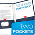 Oxford Laminated Twin-Pocket Folders, Letter Size, Navy, Box of 25, Holds 100 Sheets