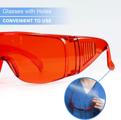 EZGO Dental Lab Safety Glasses, Anti-Fog Goggle Eyewear Protective Eye Shield for Teeth Whitening