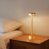4000mAh 3000K Gold Modern Cordless Table Lamp Rechargeable, Aluminum Touch Lamp & Battery Operated, LED Table Lamps