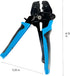 22-18/16-14 G-E2F1 Parallel Action Ratchet Crimp Tool for Non-insulated Flag Terminals AWG
