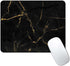 Marble Mouse Pad - Black & Gold, Modern Marbling, Non-Slip Rubber Base for Wireless Laptop
