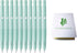 Zebra Blen Retractable Ballpoint Pen, 10 Pack (0.5mm Fine Point, Black Ink/Mint Green Body), Sticky Notes Value Set