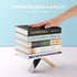 FodPand Gold and Silver Space Themed Wood Bookends Decorative Non-Slip Bookends Heavy Duty Book Ends Modern Book Ends