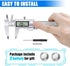 Digital Caliper Measuring Tool - Stainless Steel Vernier Caliper with Large LCD Screen, 6 Inch for DIY/Household