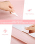 Non-Slip Desk Pad, Waterproof PVC Leather Table Protector, Ultra Thin Large Blotter for Office Work/Home (Pink)