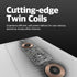 POUT H3 PRO Dual Qi Wireless Charging Mouse Pad Dual Fast Wireless Chargers for Smartphones and Earbuds Smooth Surface