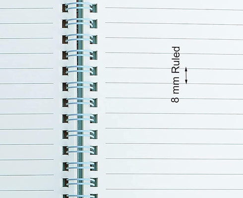 Yansanido Spiral Notebook, 4 Pcs A5 Thick Plastic Hardcover, 80 Sheets - 160 Pages Journals for Study and Notes (Light