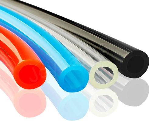 Joywayus 1/2" OD 16.4Ft Black Pneumatic Tubing Pipe, 5 Meter for Fluid Transfer or Air Line Tubing