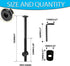 Socell M6x100mm 15pcs Bunk Bed Bolts,Hex Drive Socket Cap Furniture Barrel Screws Bolt Nuts Assortment Kit