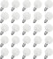 25 Pack G40 Frosted Replacement Bulbs, 5W Globe Light Bulbs, E12 Candelabra Base, 2200K Warm White for Outdoor