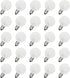25 Pack G40 Frosted Replacement Bulbs, 5W Globe Light Bulbs, E12 Candelabra Base, 2200K Warm White for Outdoor