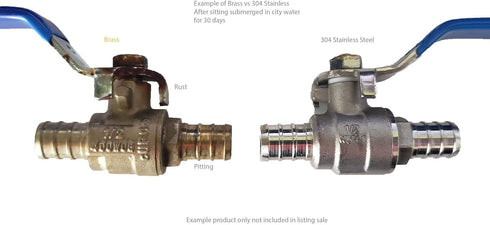 BOSHART Stainless Steel Pex Ball Valves, 1 inch