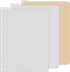 Rite in the Rain Weatherproof Side Spiral Notebook, 3 Pack, 6.625" x 8.5", Black, Tan, Green Covers, Dot Grid