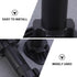 4pcs 100-120mm SEWACC Adjustable Sofa Supporting Legs, Black Thickened Plastic Furniture Support Feet for Cabinet, Tv