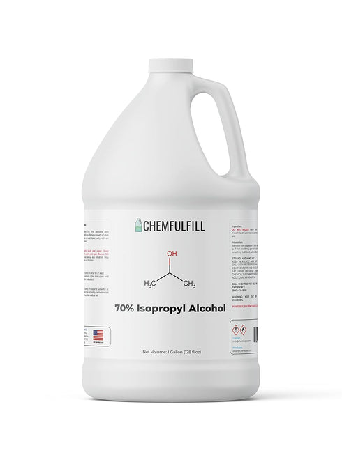 70% 70% (128 oz)) Chemfulfill Isopropyl Alcohol - Concentrated IPA (Gallon fl
