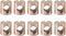 10pcs M6 Bolts Dowel Slotted Furniture Nut for Beds Crib Chairs