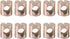 10pcs M6 Bolts Dowel Slotted Furniture Nut for Beds Crib Chairs