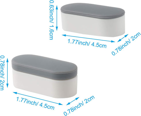 8 8 iFealClear Pcs Universal Toilet Seat Bumpers for Bidet, Toilet Lid Rubber Bumpers for Changing Heights, Strong
