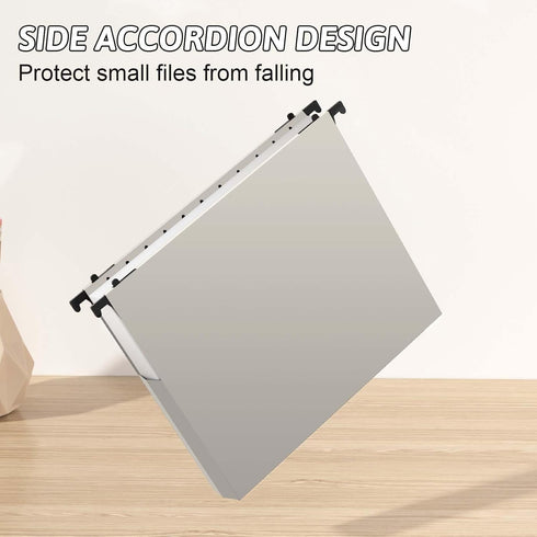 Plastic Extra Capacity Hanging File Folder, 12 Pack, Letter Size, Reinforced Hang Folders, Heavy Duty 2 Inch Expansion