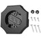 Vinyl Siding Mounting Block with Built-in Electrical Box, Outdoor Mounting Plate for 1/2 Inch Lap, Black