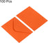 PATIKIL 100 Pack Mini Envelopes for Gift Cards & Business Cards, Orange, Perfect for Weddings and Greetings