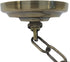 Marvexi 1Pcs 60 1Feet Heavy Duty Canopy Kit, Maximum Weight of Pounds Chain Pendant Light Fixture Chain, Black Canopy