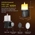 FriutShine 1 Pack) Flameless Candles Night Light with Flickering Flame, Battery Operated LED Night Light, Magnetic