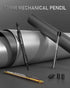 Four Candies 1.3mm Mechanical Pencil Set with Case, Heavy Duty Outdoor Carpenter Pencil with 24 Refills
