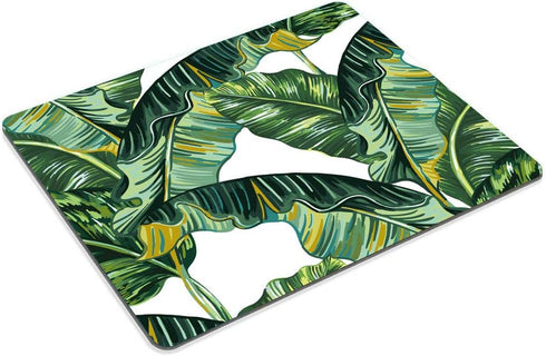 Smooffly Tropical Palm Leaves Non-Slip Rubber Mouse Pad, Customized Gaming Pad with Jungle Leaf Design