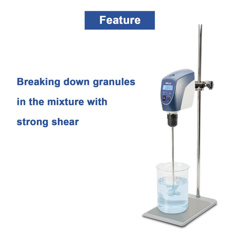 ONiLAB 18204528 316L Stainless Steel Grand Dissolving Stirrer, 100mm Diameter, 8mm Shaft, 250mm Length