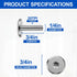 FMhotu 304 1/4" 3/4", 100-Pack Combo Sidewalk Screws Bolts, Stainless Steel Hurricane Shutter Hardware Rust-Resistant