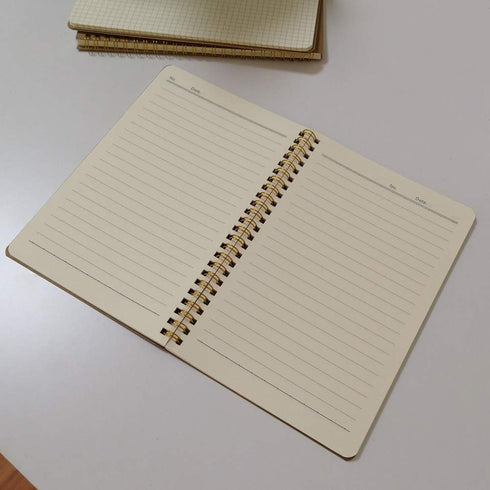 YUREE Spiral Notebook A5 - Softcover Journal with Lined Pages, 50 Sheets, 8.45" x 5.8", Brown, 20 Pack