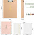Janlaugh 4 Pack Aesthetic 3 Ring Binder 1 Inch with 8 Tab Dividers, Pocket, 2 Pcs Blank Stickers for School, Office, or