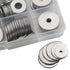 XINGYHENG 225pcs 7 Kinds 304 Stainless Steel Flat Washers Assortment Kit for Home Decoration & Repair