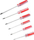 6pcs Plastic Handle Triangle Head Screwdriver Set, Magnetic Tip Y Shape Screwdrivers (1.8/2.0/2.3/2.7/3.0/4.2mm)